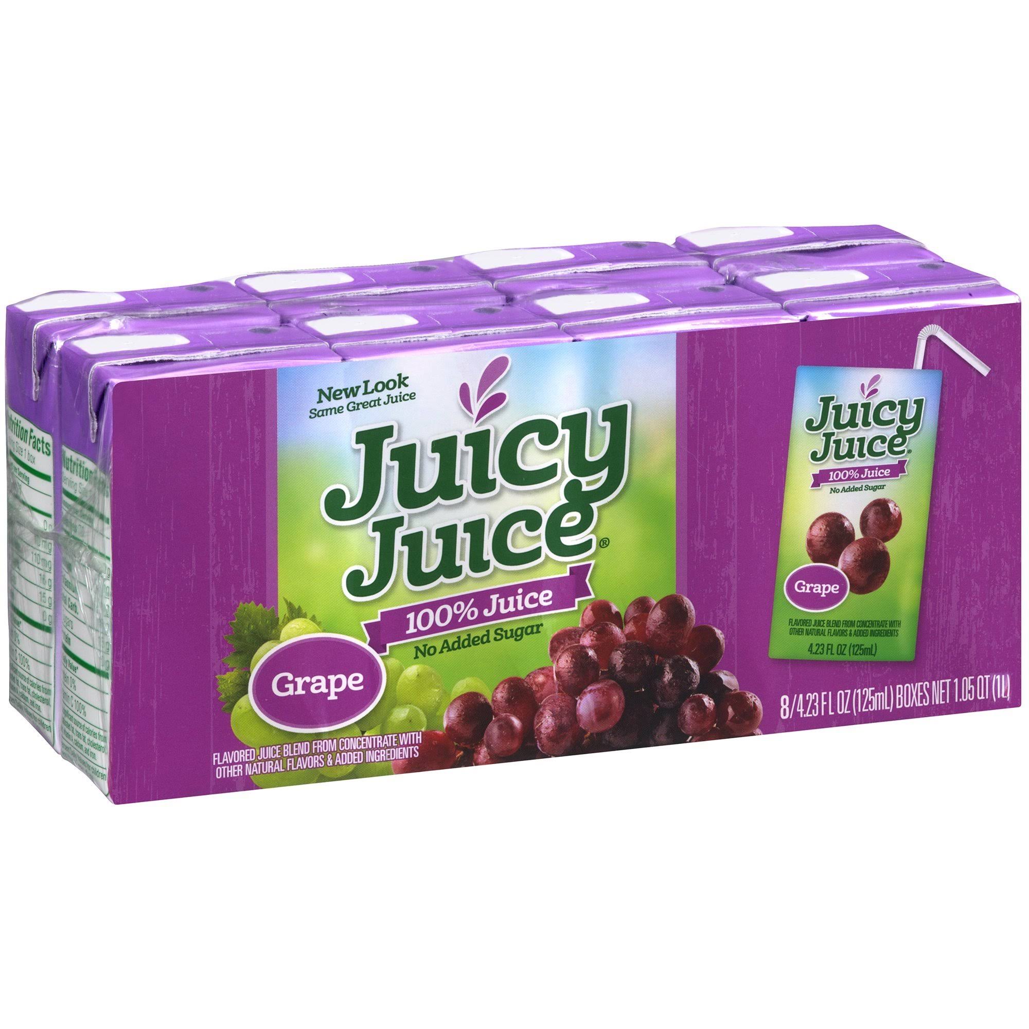 Juicy Juice 100% Juice - Grape, 6.75oz, 8ct