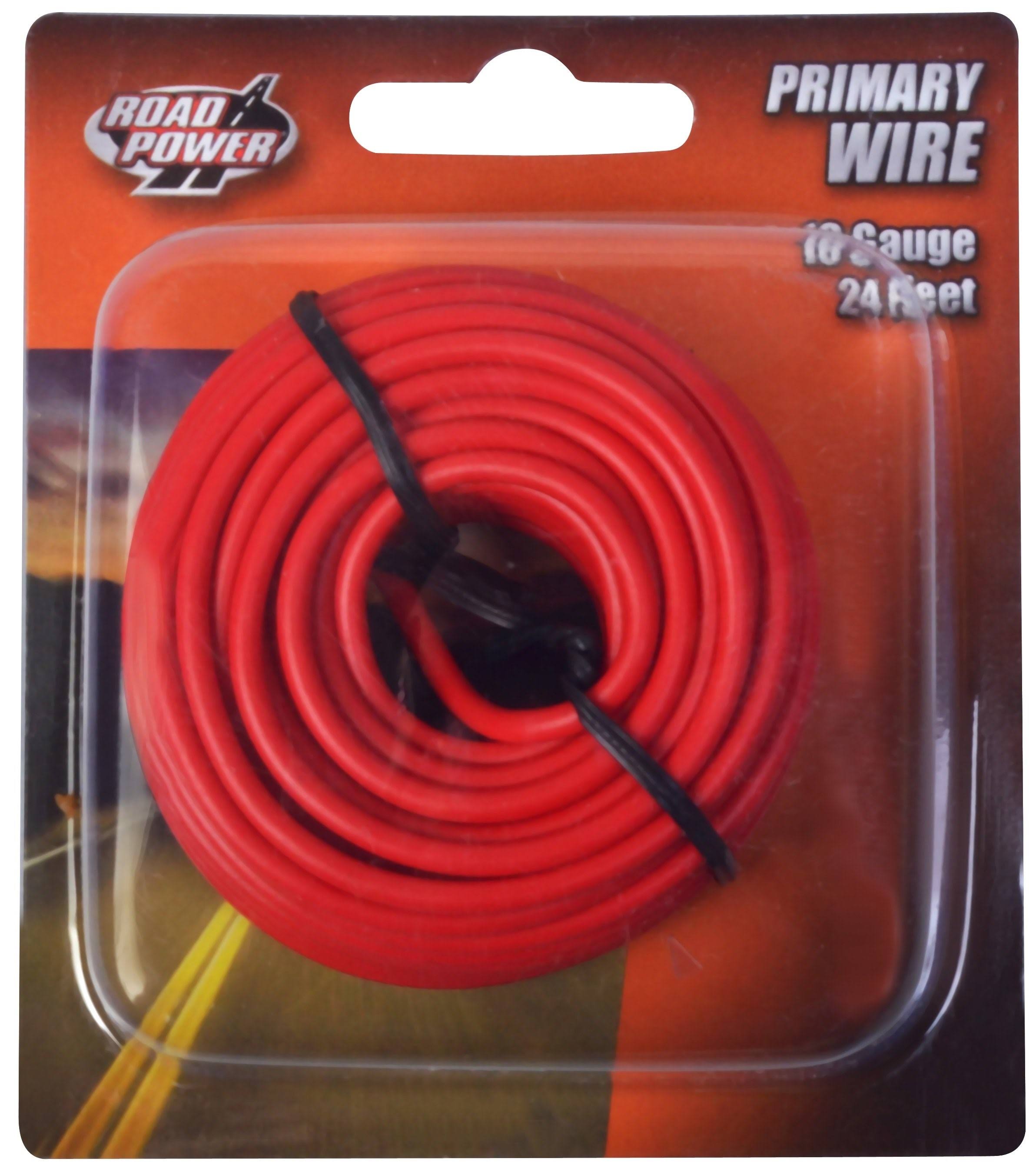 Coleman Cable Primary Wire - Red, 16 Gauge, 24'