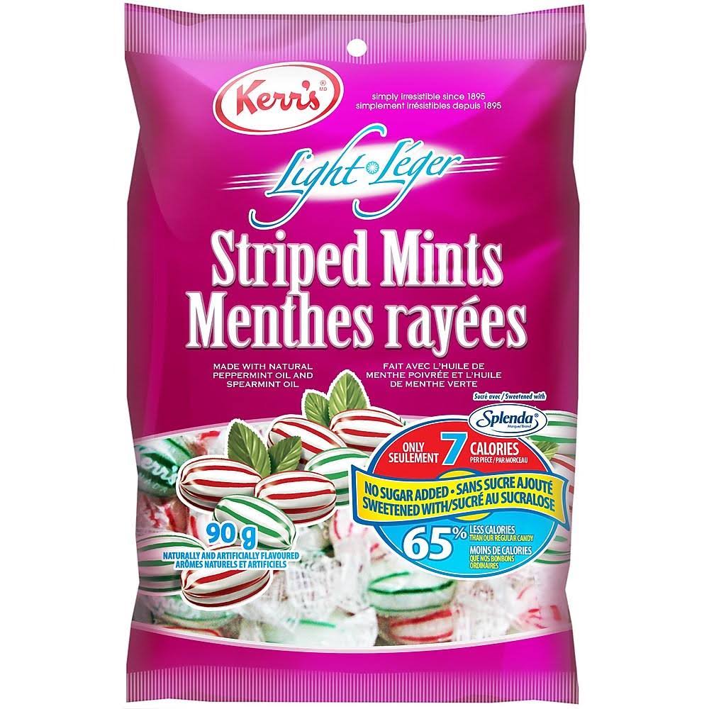 Kerr's Light Candies - Striped Mints, 90g