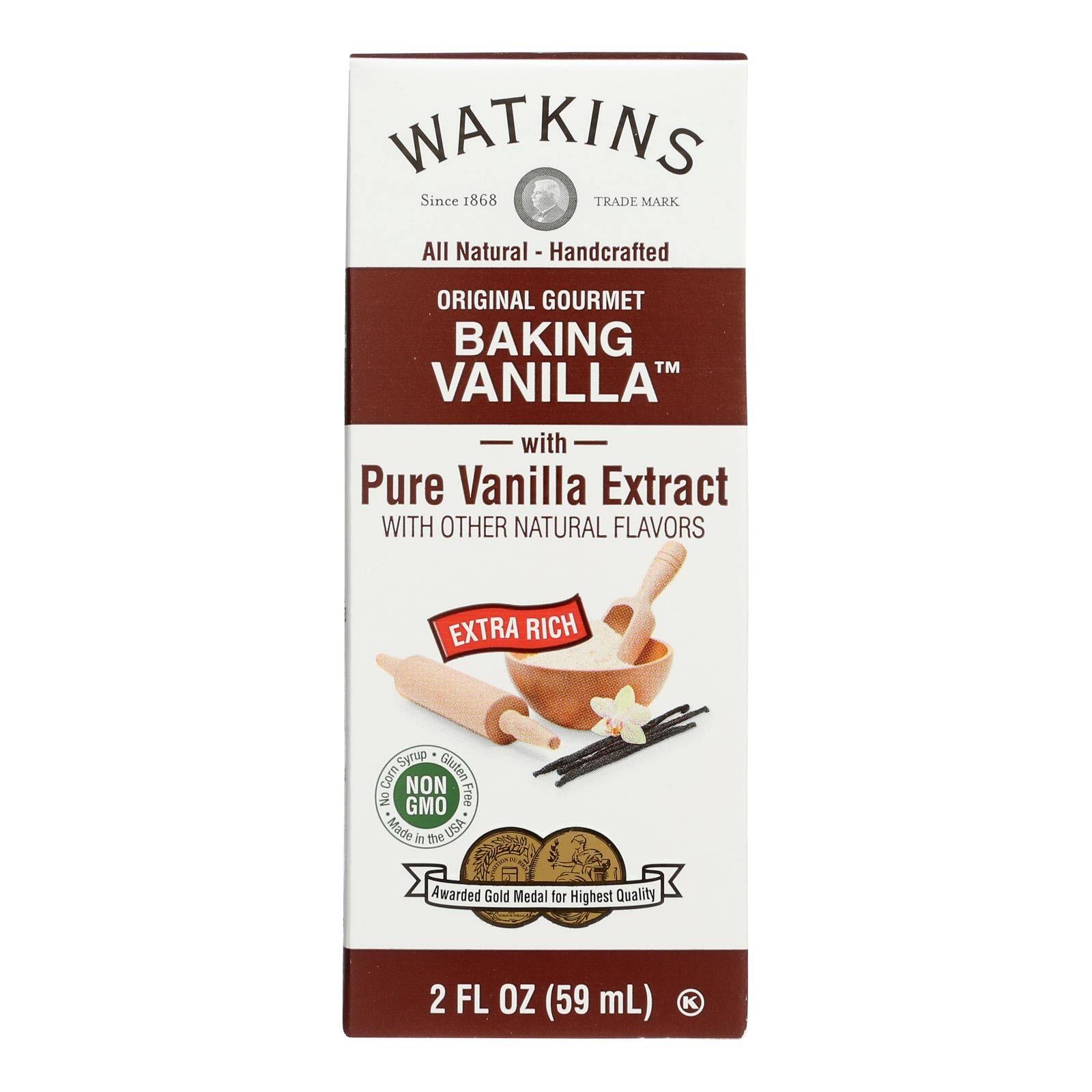 Watkins Baking Vanilla, Original Gourmet - 2 fl oz
