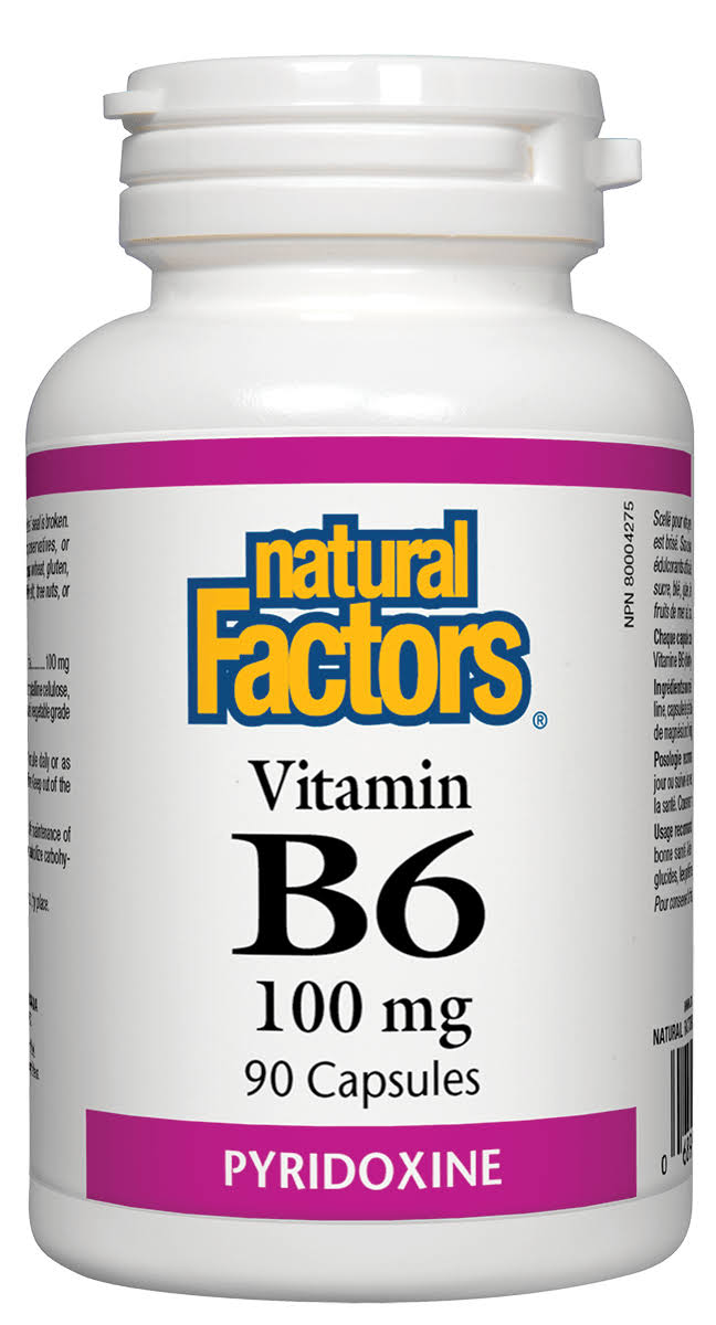 NATURAL FACTORS Vitamin B6 ( 100mg - 90 Caps )