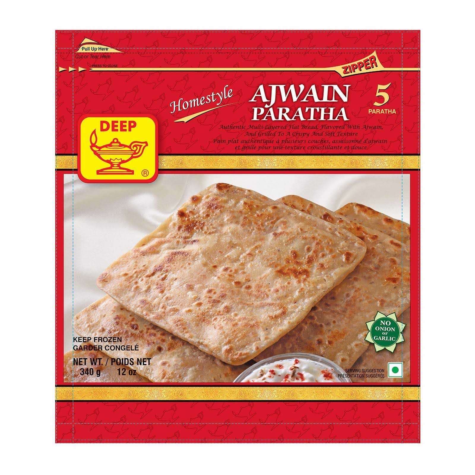 Deep Ajwain Paratha - 12 Ounces - Indian Bazaar - Delivered by Mercato