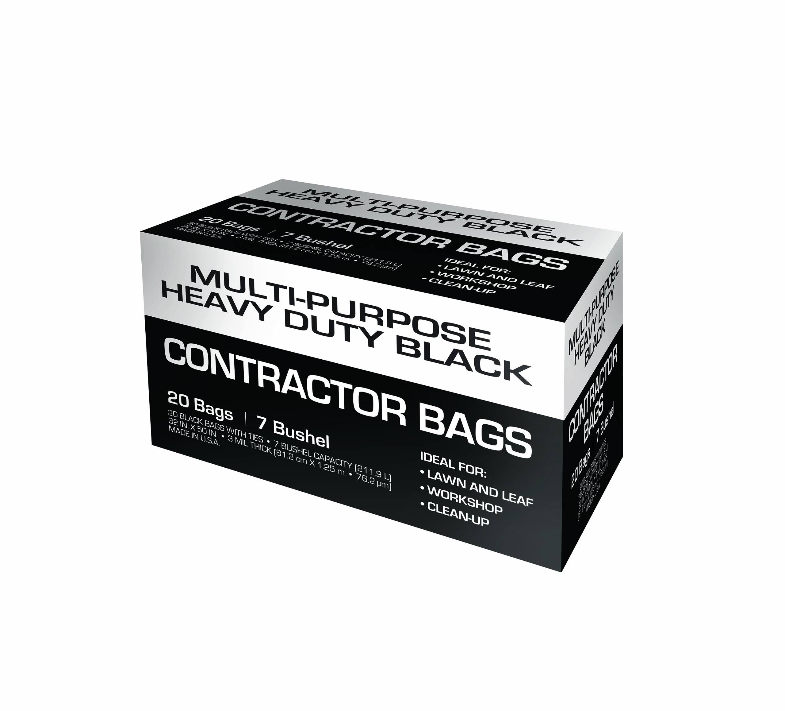 Petoskey Plastics 93001 Multi Purpose Heavy Duty Contractor Trash Bag - 42 Gallons, Black