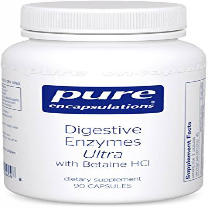 Pure Encapsulations Digestive Enzymes Ultra w/Betaine HCl Dietary Supplement - 90 Capsules