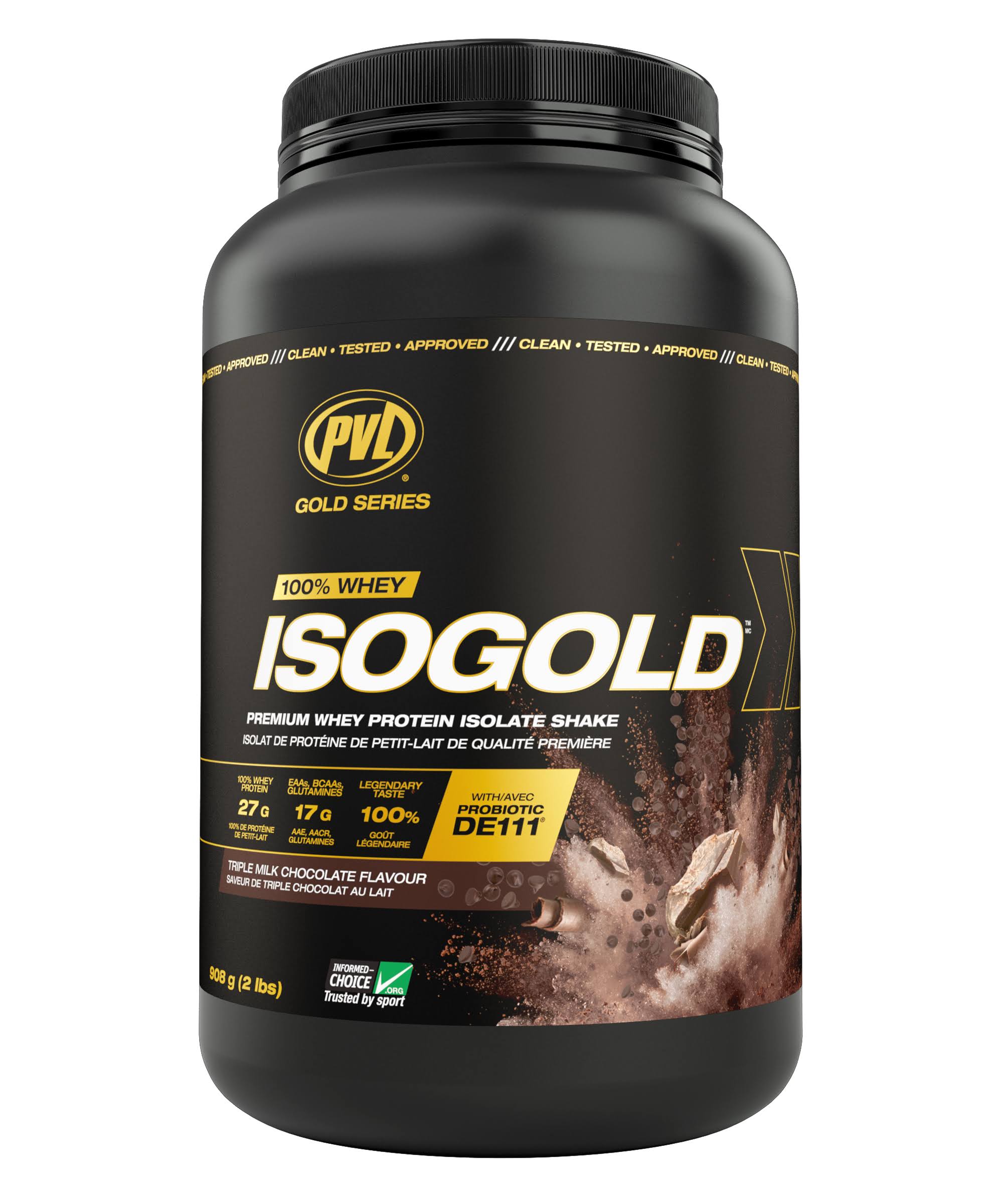 PVL Iso-gold Extra Premium Whey Protein Isolate - 900g
