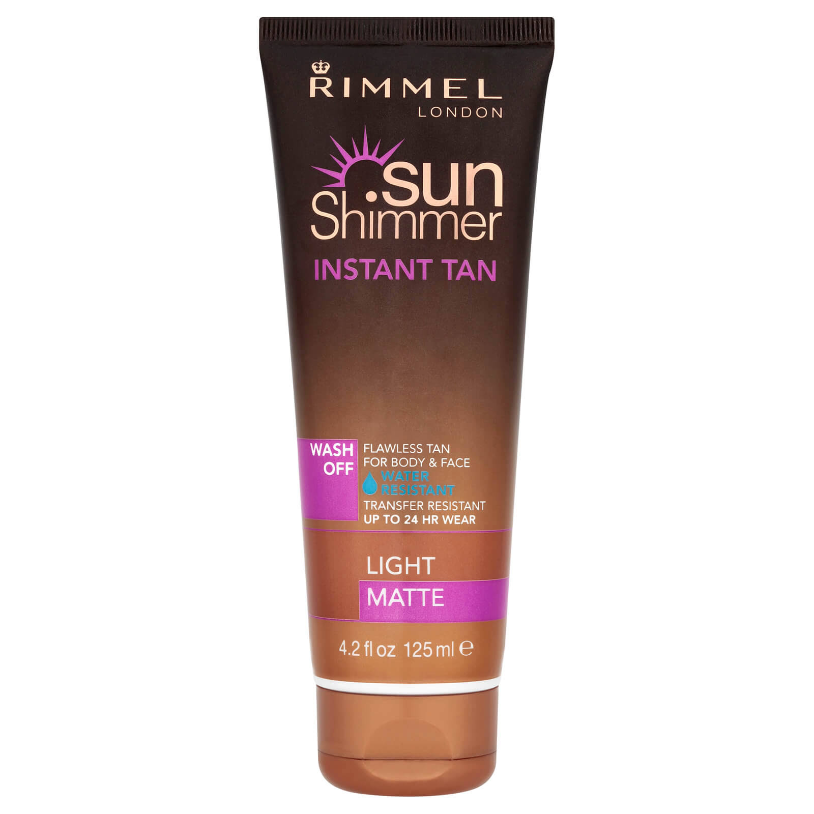 Rimmel London Sunshimmer Instant Tan Cream - Light Matte, 125ml