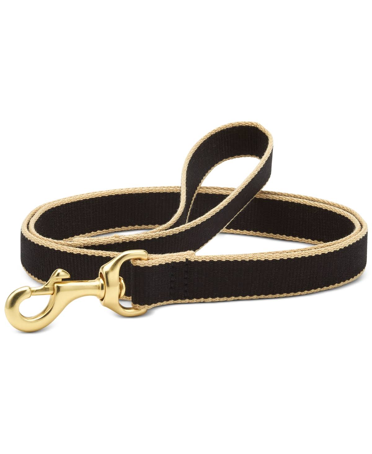 Up Country BTBBLF6W 6 ft. Wide Black & Tan Bamboo Lead for Pet
