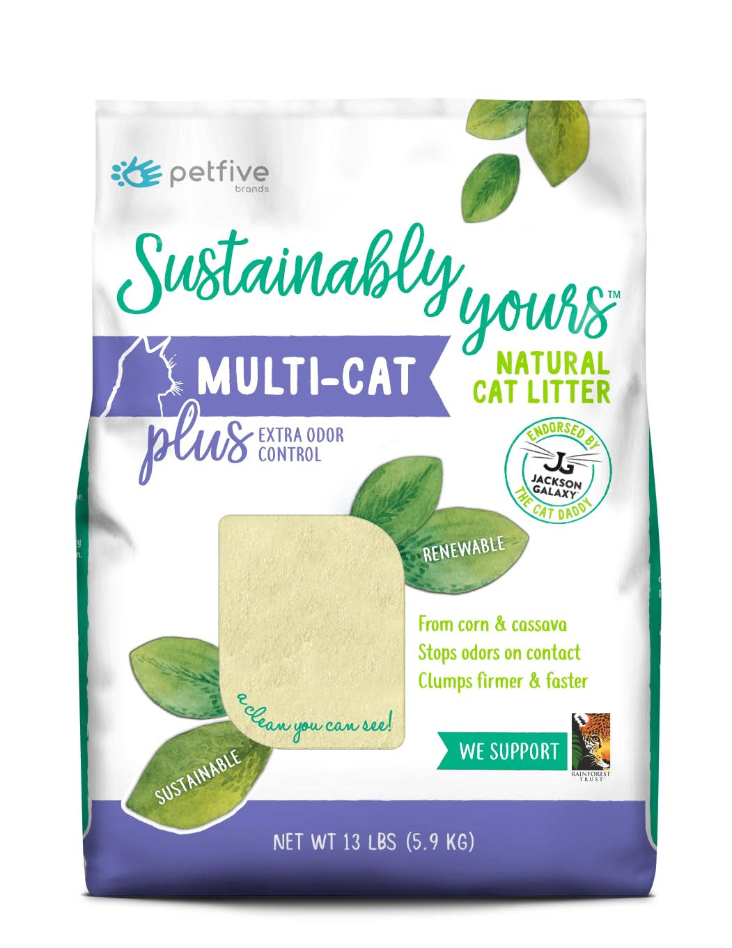 Sustainably Yours Multi-Cat Plus Clumping Cat Litter
