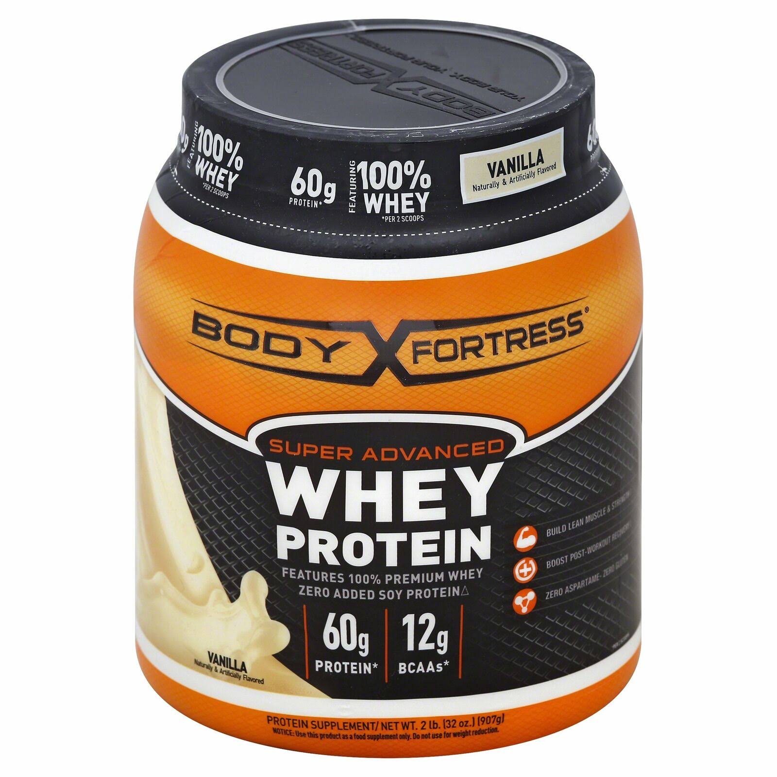 Body Fortress Super Advanced Whey Protein Supplement - Vanilla, 32oz