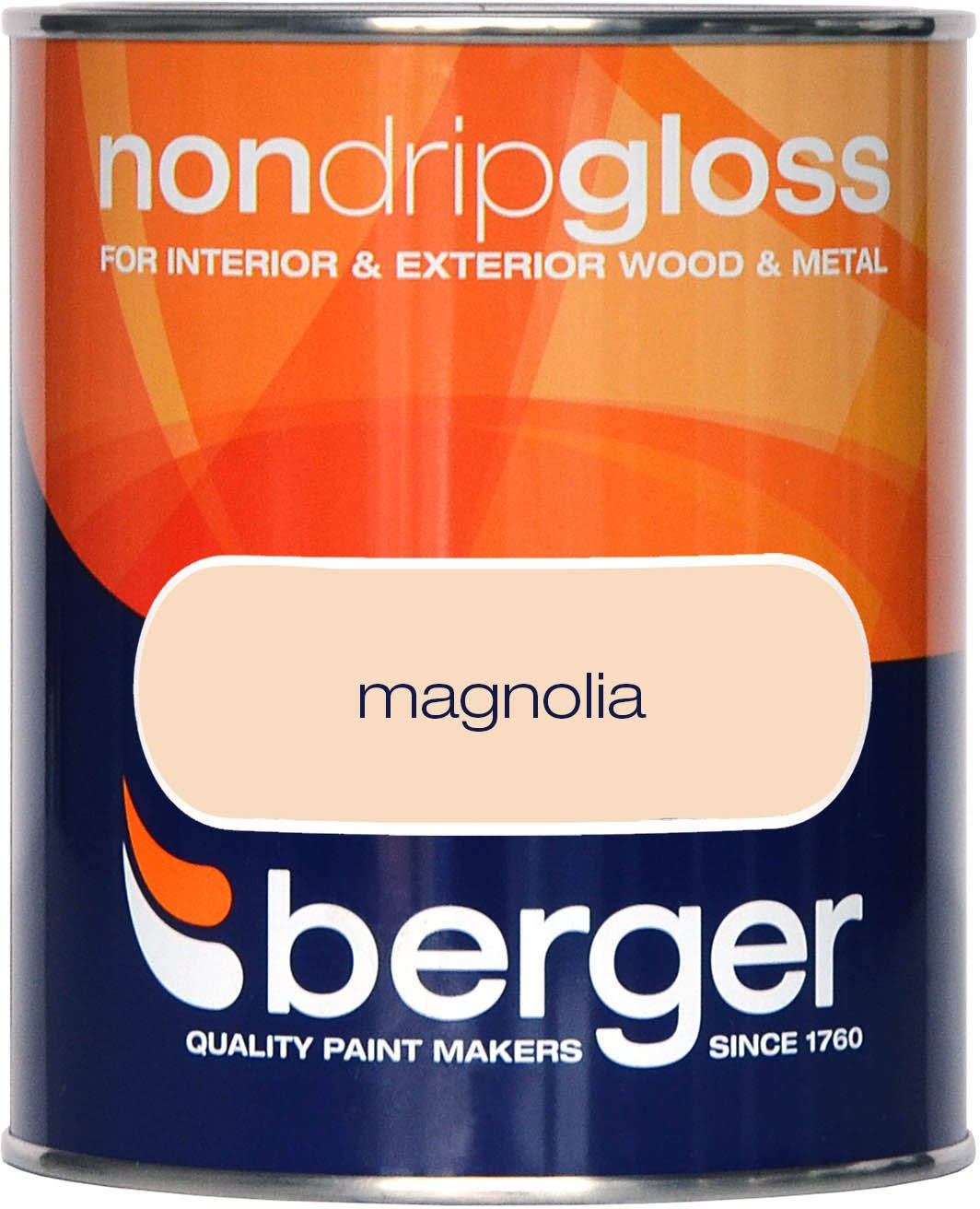 Berger Non Drip Gloss Paint - Magnolia, 750ml