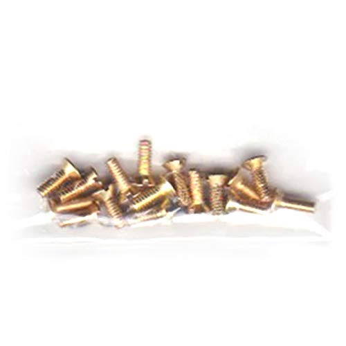 Walthers 947-1073#2-56 Brass Flat Head Machine Screws 1/4 x .086" (16)