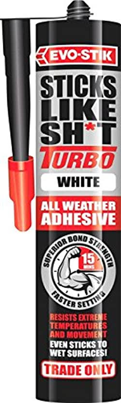 Evo-Stik Sticks Like Sh*t Turbo Grab Adhesive White 290ml (4072P)