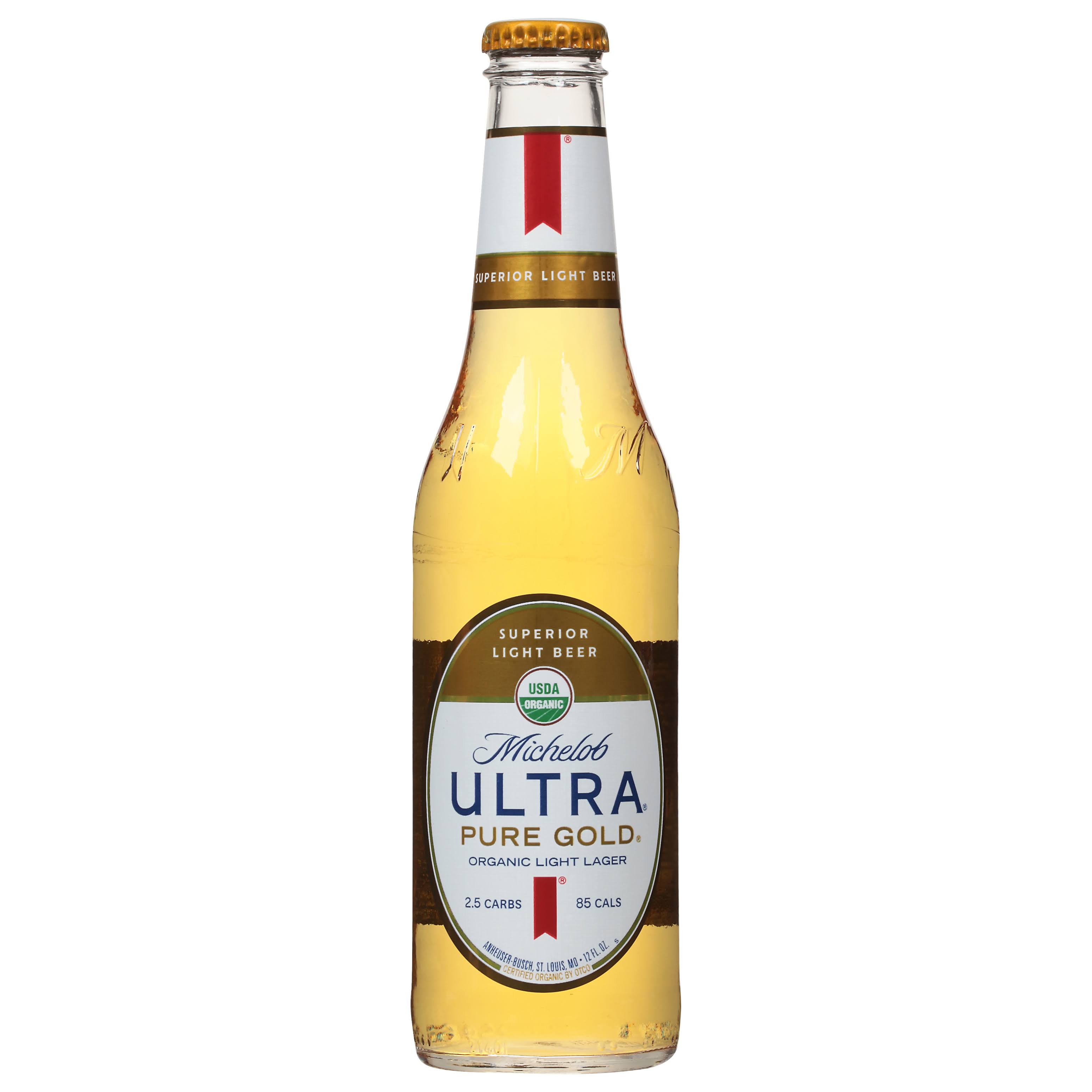 Michelob Ultra Pure Gold Lager, Light, Organic, Pure Gold - 12 fl oz