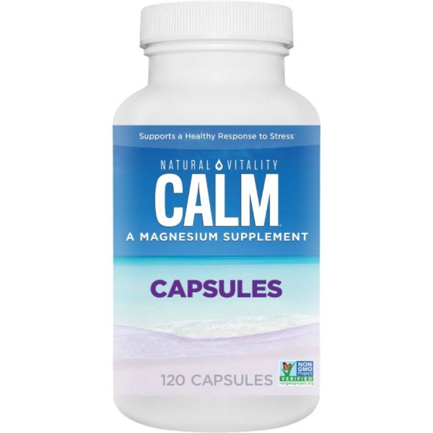 1 x Natural Vitality, Calm, Magnesium, 120 Capsules