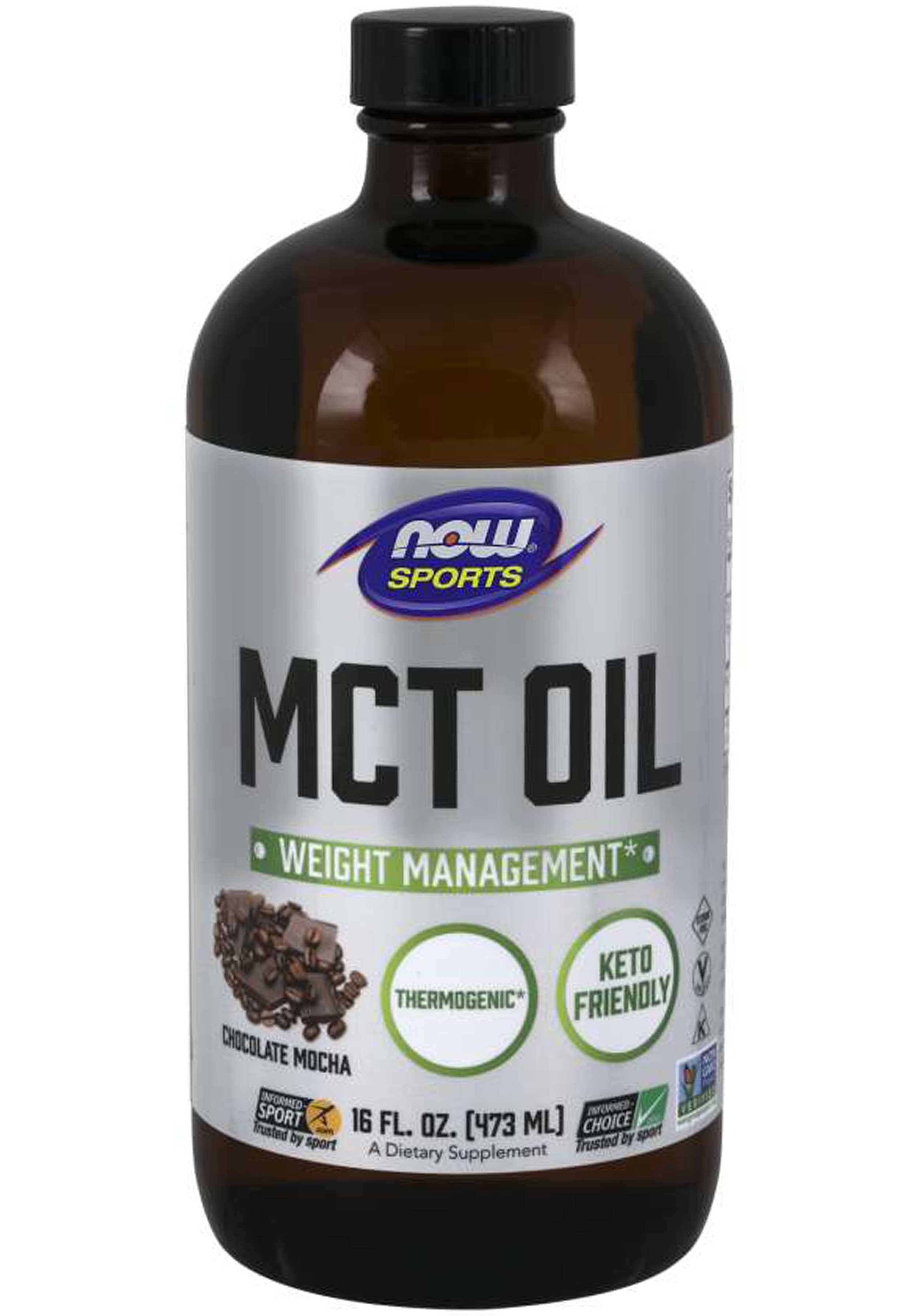 Now Foods - MCT Oil Chocolate Mocha - 473 ml.