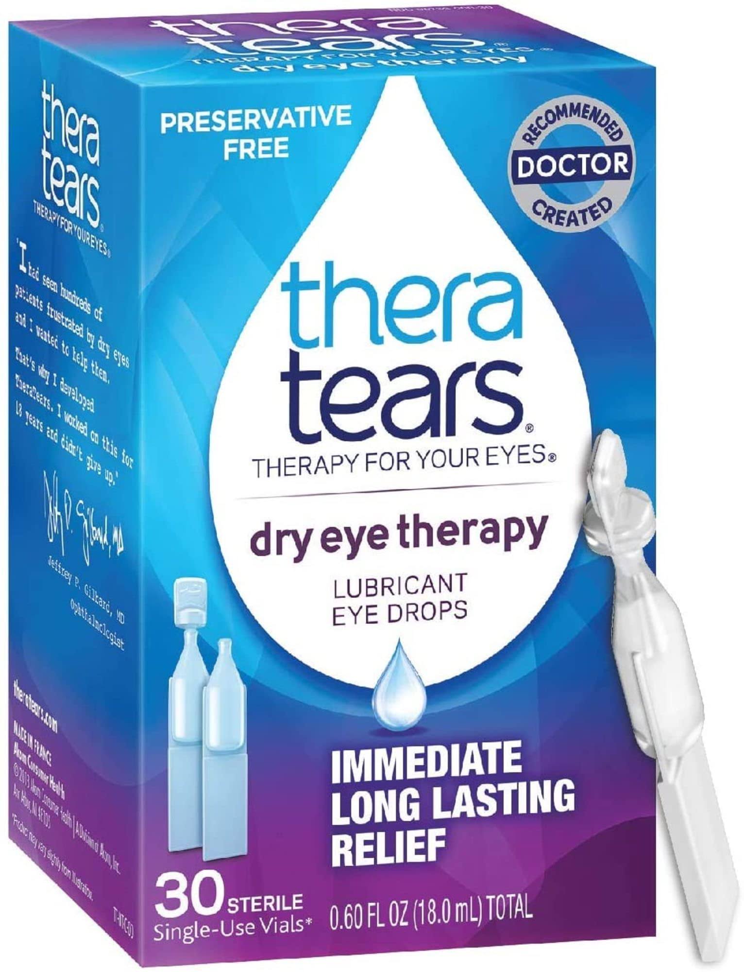 Theratears Dry Eye Therapy Lubricant Eye Drops 0.6 Oz