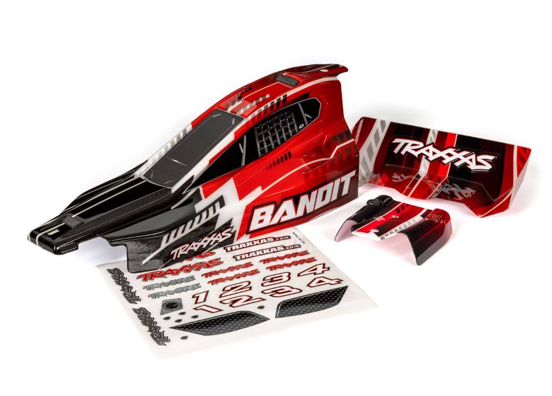 2450 Bandit & Bandit VXL Body w/ Wing, Red | Traxxas | TRA2450