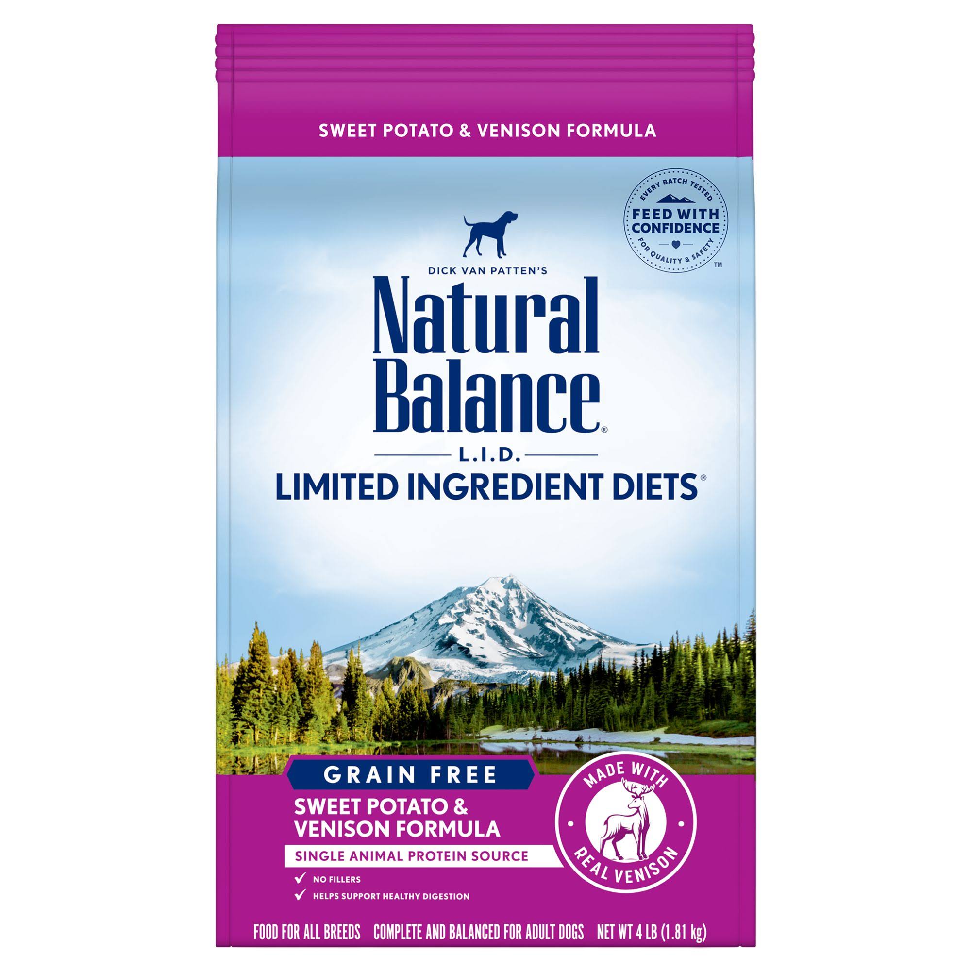 Natural Balance L.I.D. Limited Ingredient Diets Grain Free Sweet Potato & Venison Dry Dog Food