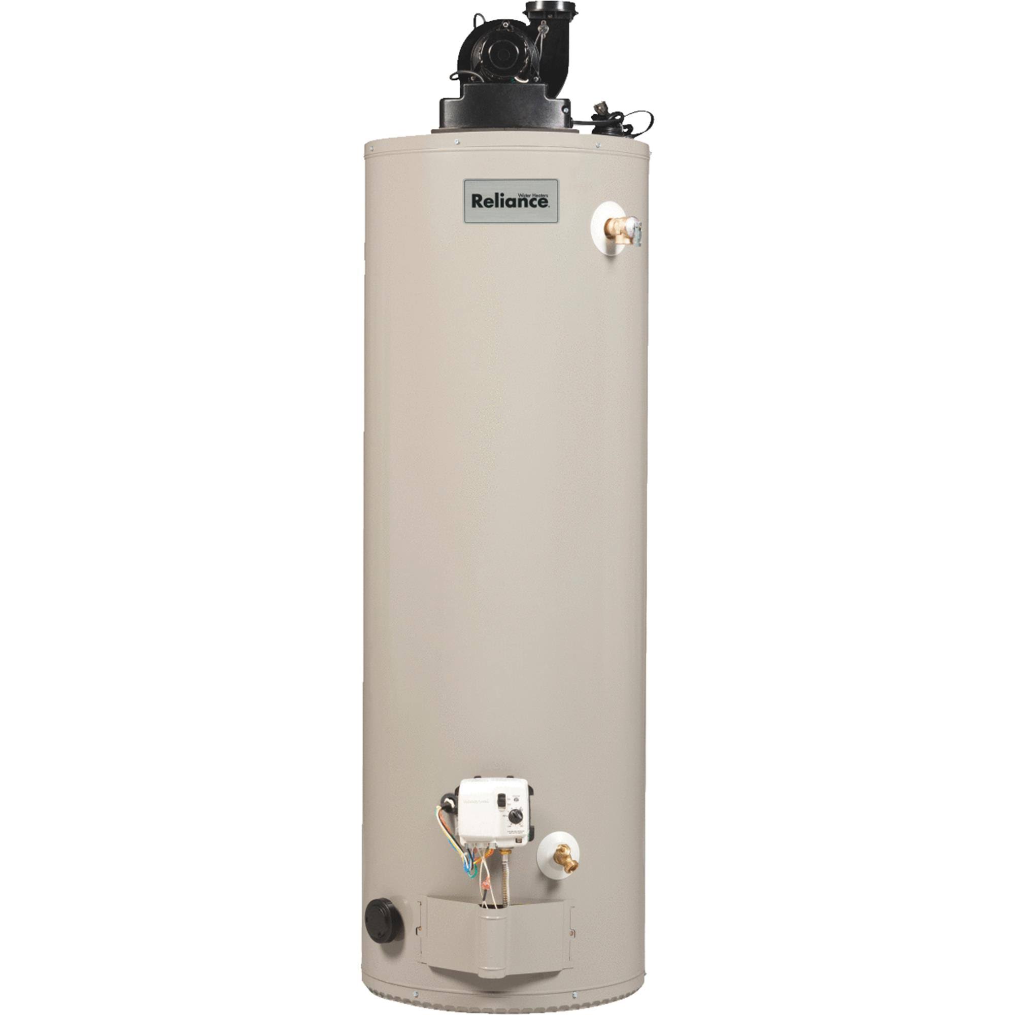 Reliance 50gal Liquid Propane (LP) Gas Water Heater with Power Vent