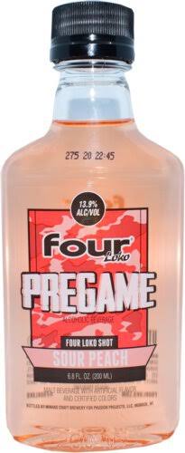 Four Loko Pregame Sour Peach 6.8oz Bottle 6.8oz
