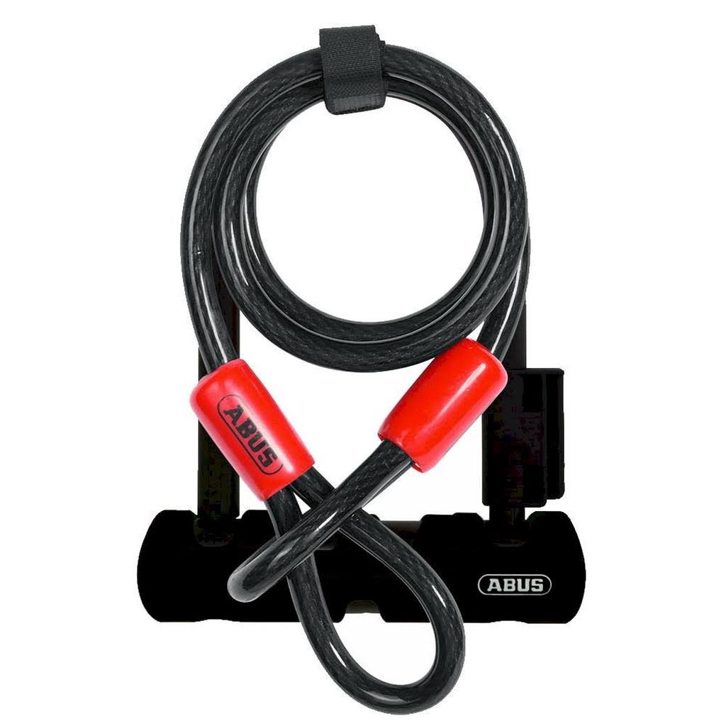 ABUS Ultra 410 Mini U-Lock (5.5-inch) + Cobra Cable - Black