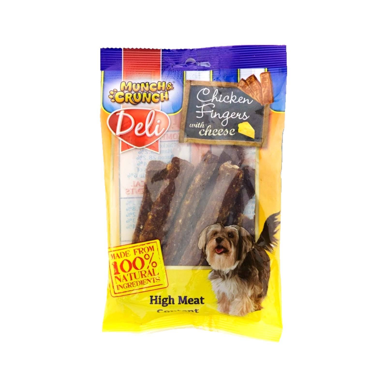 Munch and Crunch Chicken Fingers with Cheese Dog Treat - 130g