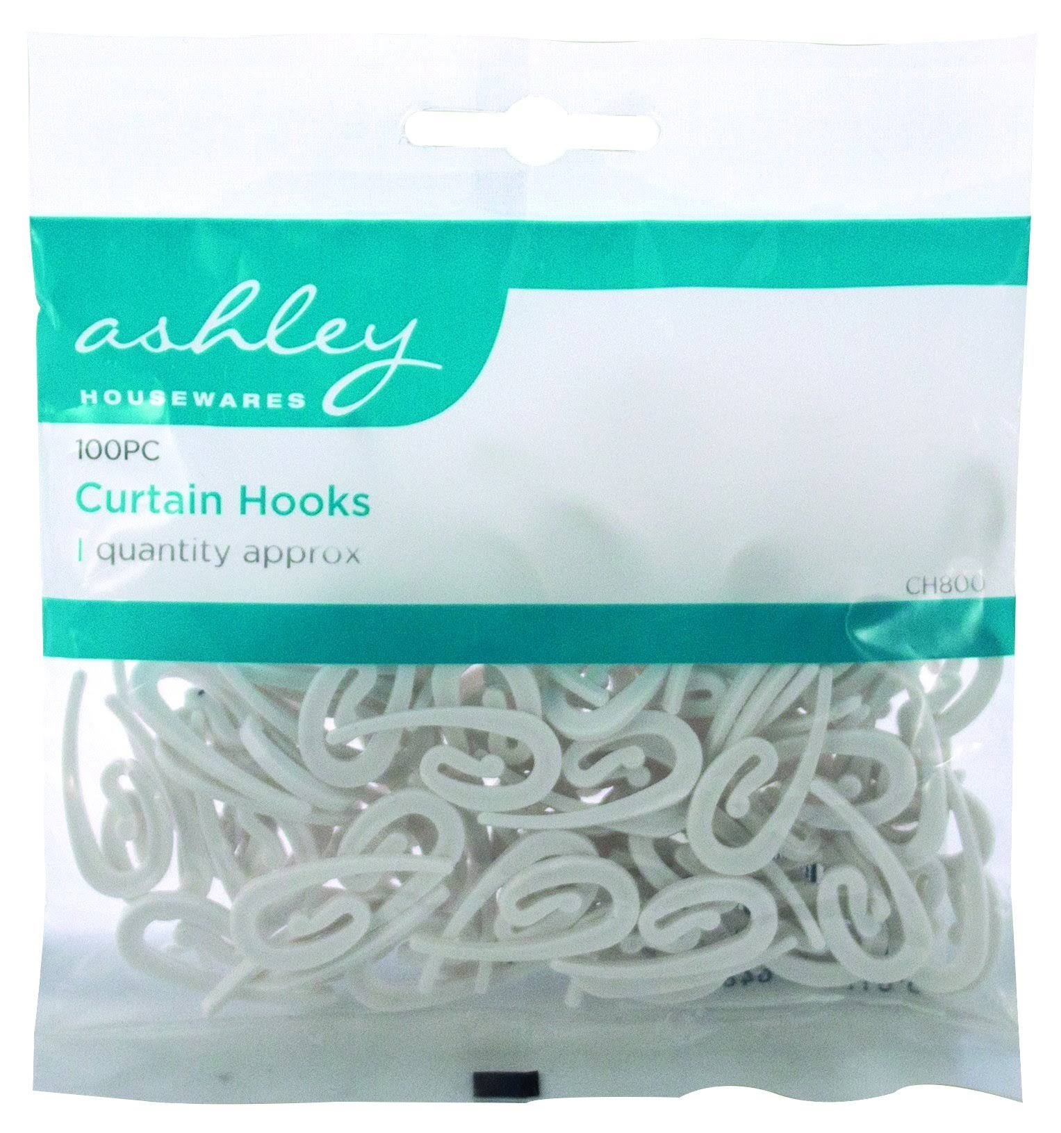 Ashley Curtain Hooks - 100 Pieces