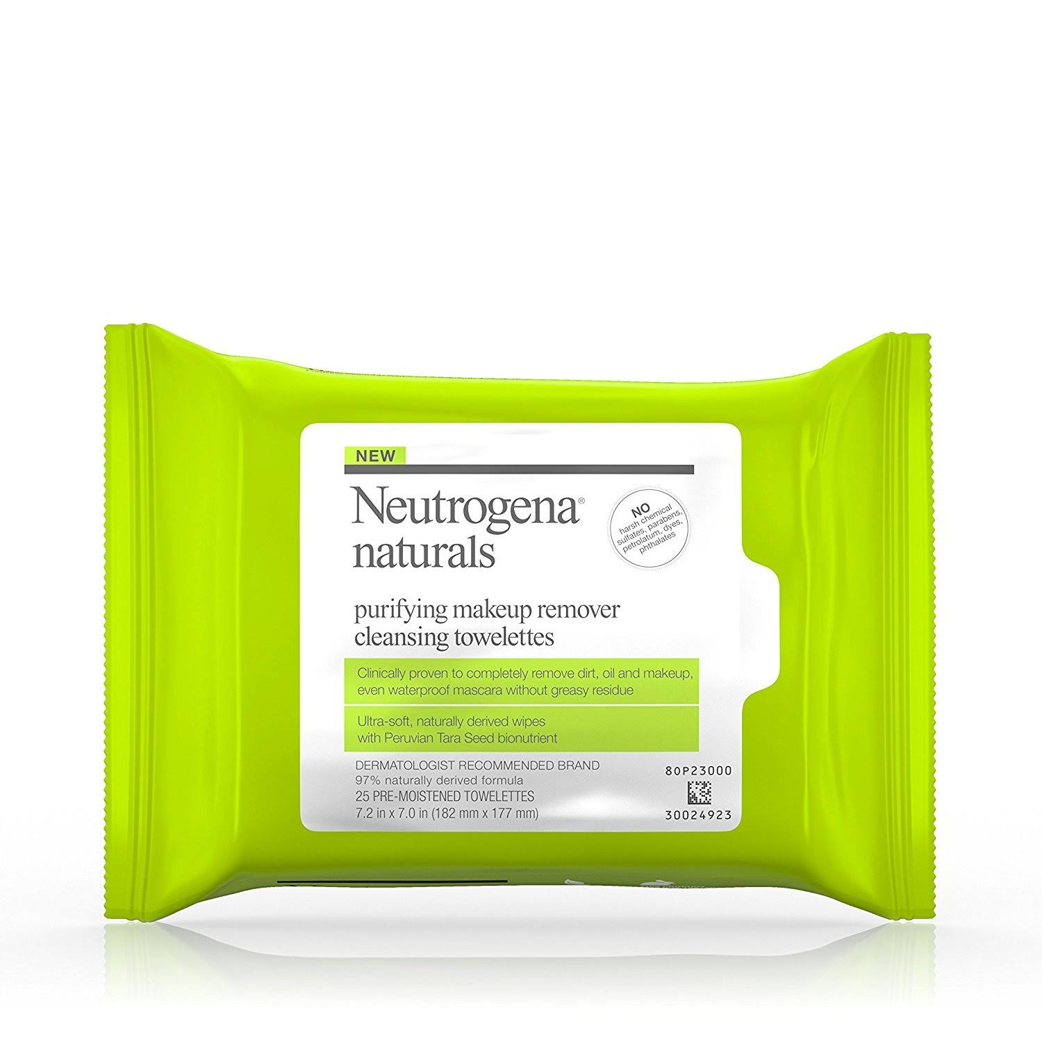 Neutrogena Naturals Purifying Makeup Remover Cleansing Pre-Moistened Towelettes - x25