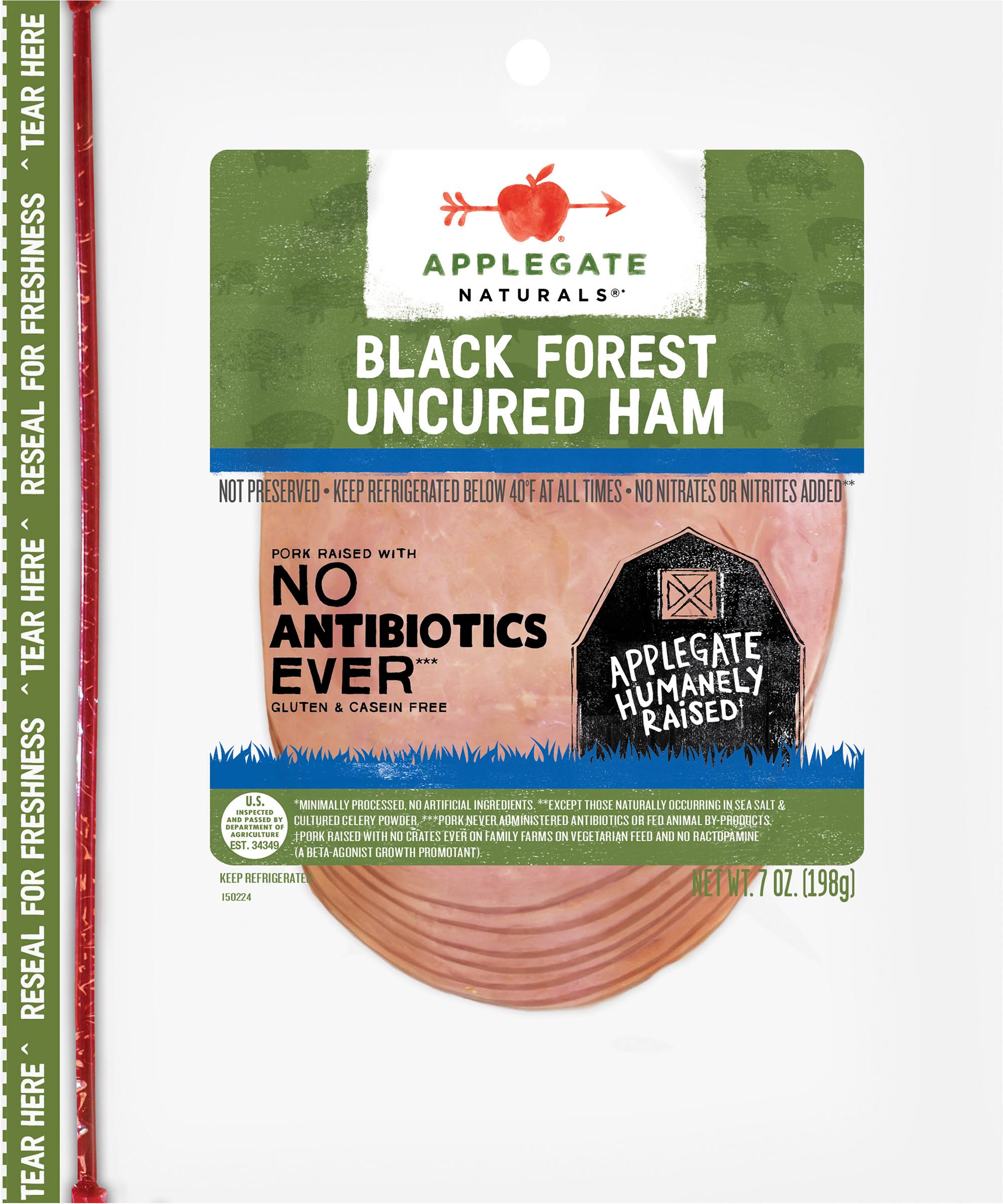 Applegate Naturals Uncured Black Forest Ham - 7oz