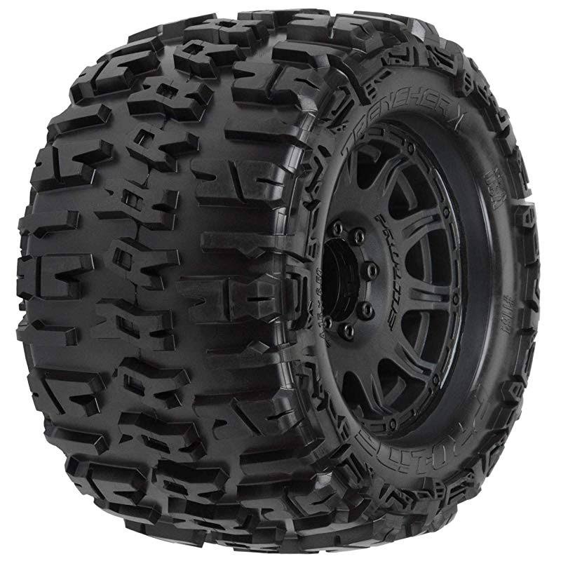 Pro-Line Racing 1/8 Trencher x F/R 3.8" MT Tires Mounted 17mm Blk RAID