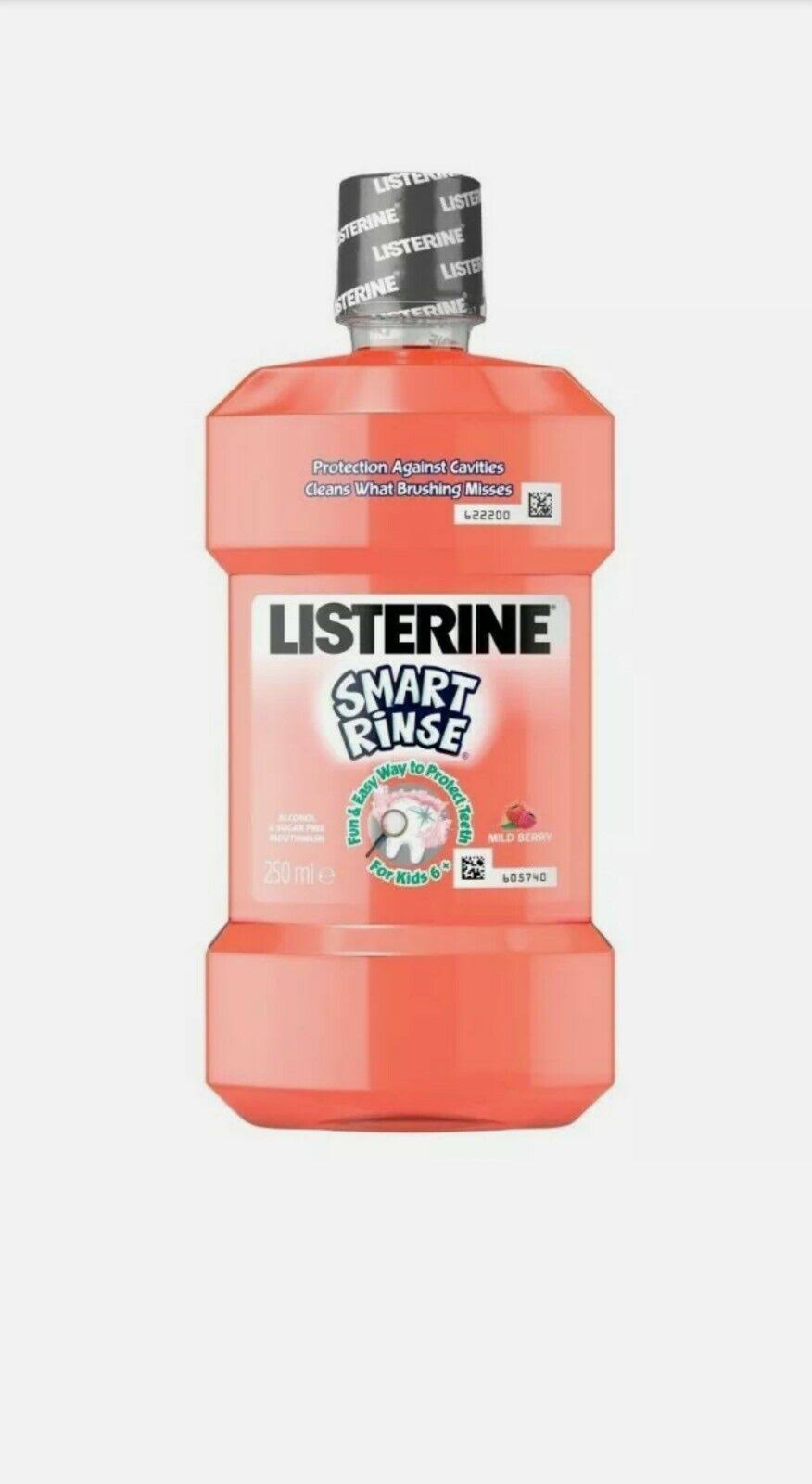 Listerine Smart Rinse Mouthwash - Mild Berry, 250ml
