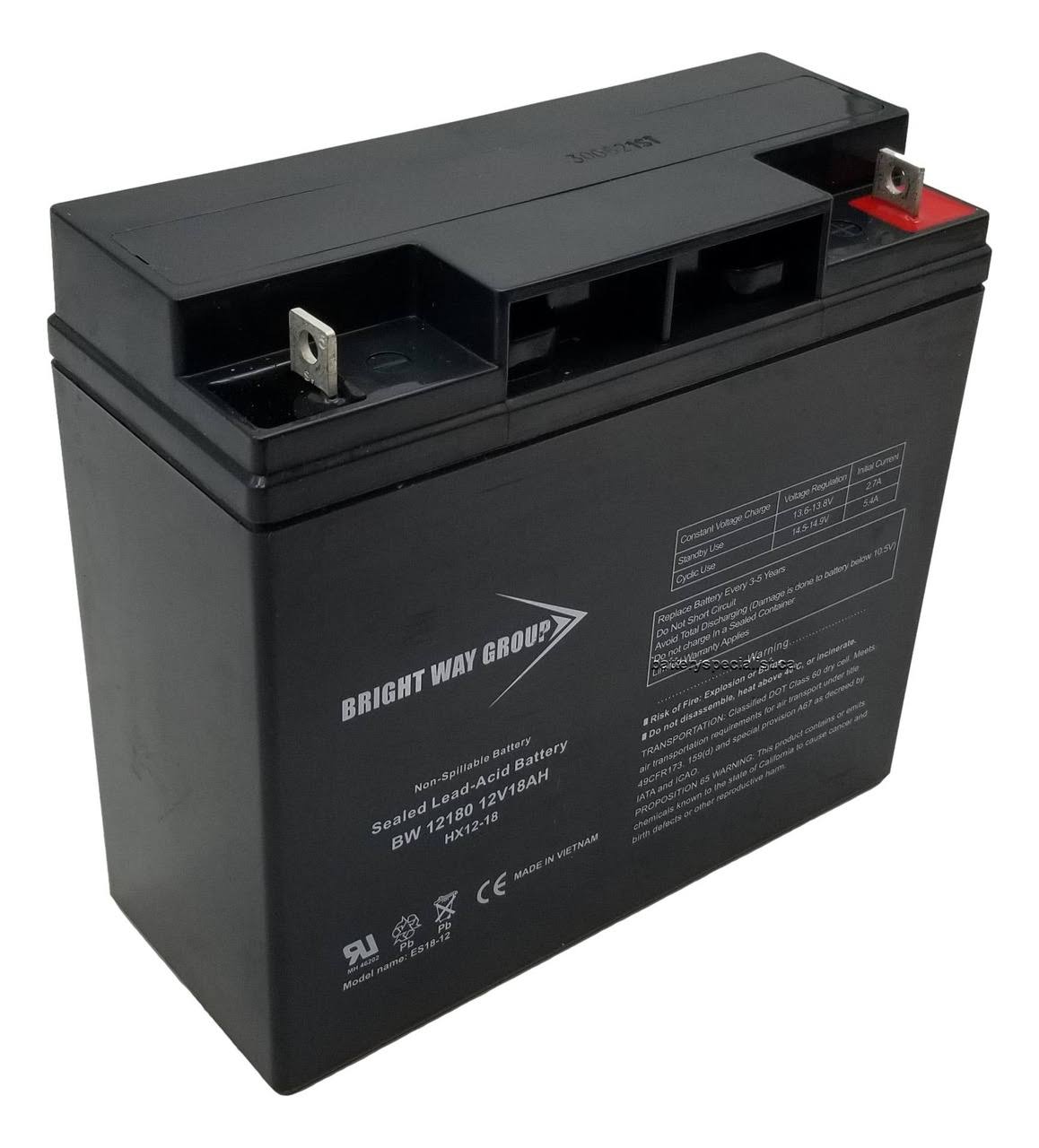 Bright Way Group Bwg 12180 Nb Battery