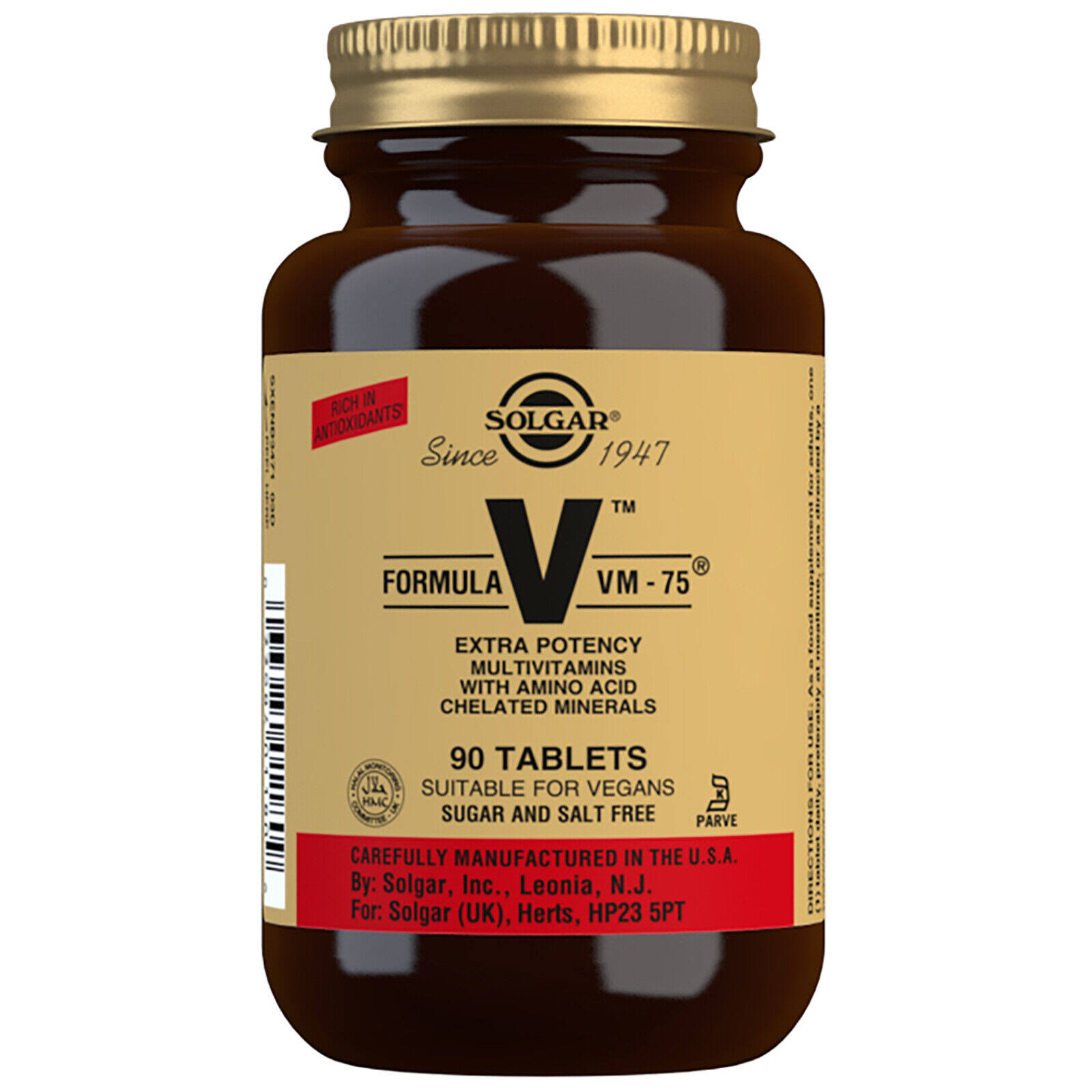 Solgar Formula VM-75 Multiple Vitamins - 90 Tablets