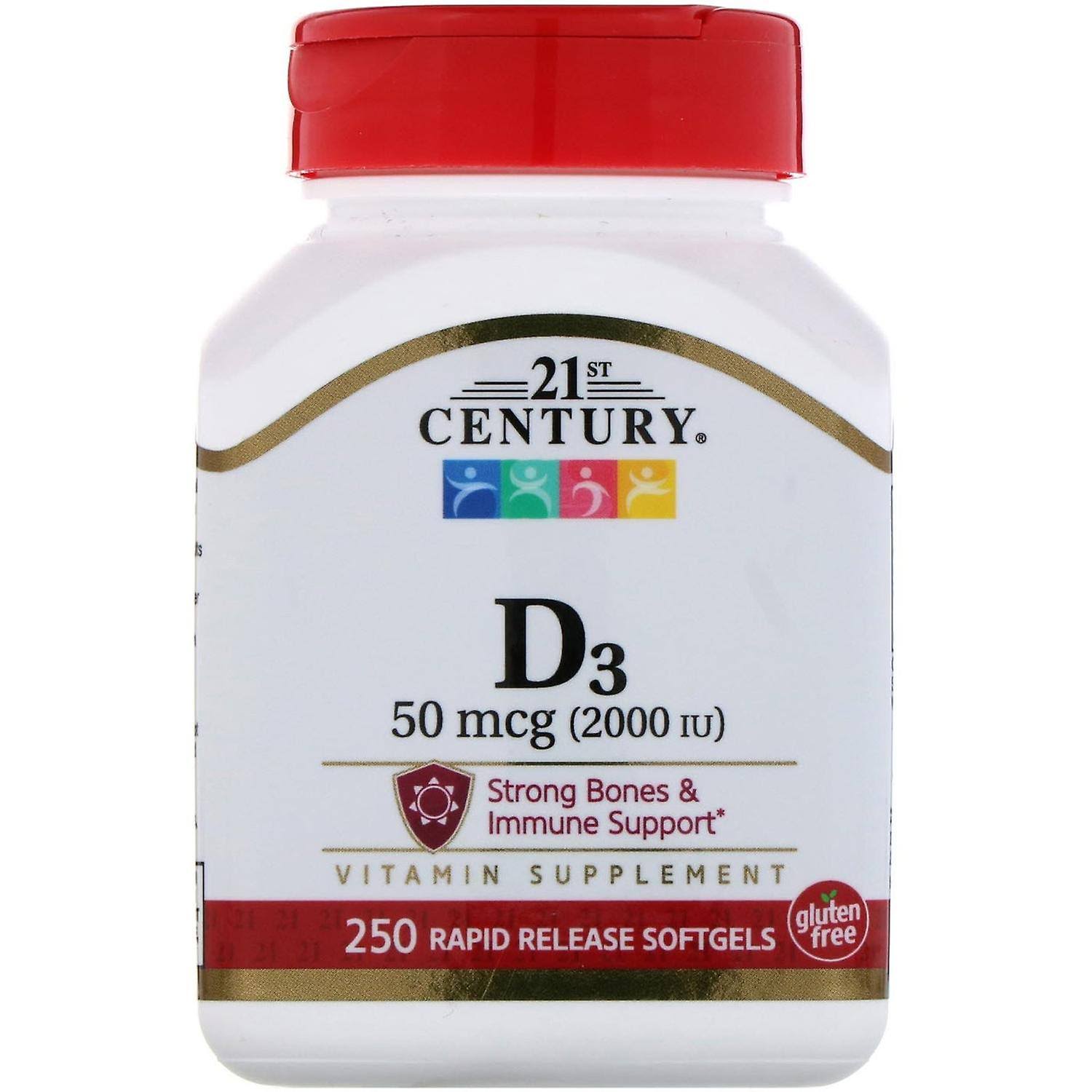 21st Century Vitamin D3 Liquid Softgels Supplement - 250ct