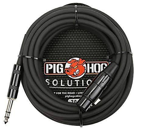 Ace Products Group Pig hog px-tmxf20 1/4" trs to xlr adaptor cable, 20 feet