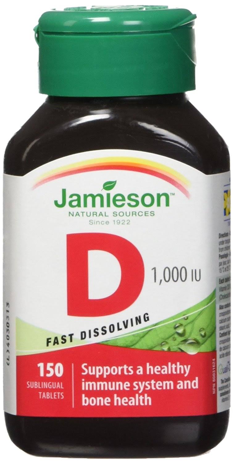 Jamieson Vitamin D3 1,000 IU, 150 Sublingual Tablets