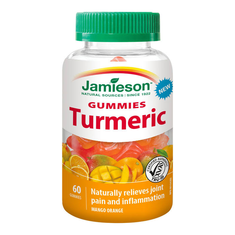 Jamieson Gummies Turmeric - Mango Orange 60 Gummies