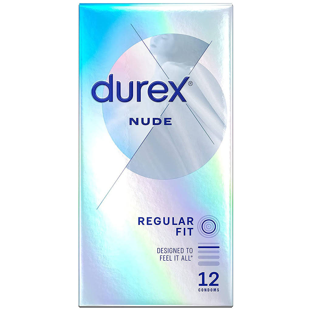Durex Nude Regular Condoms - 12 Pack
