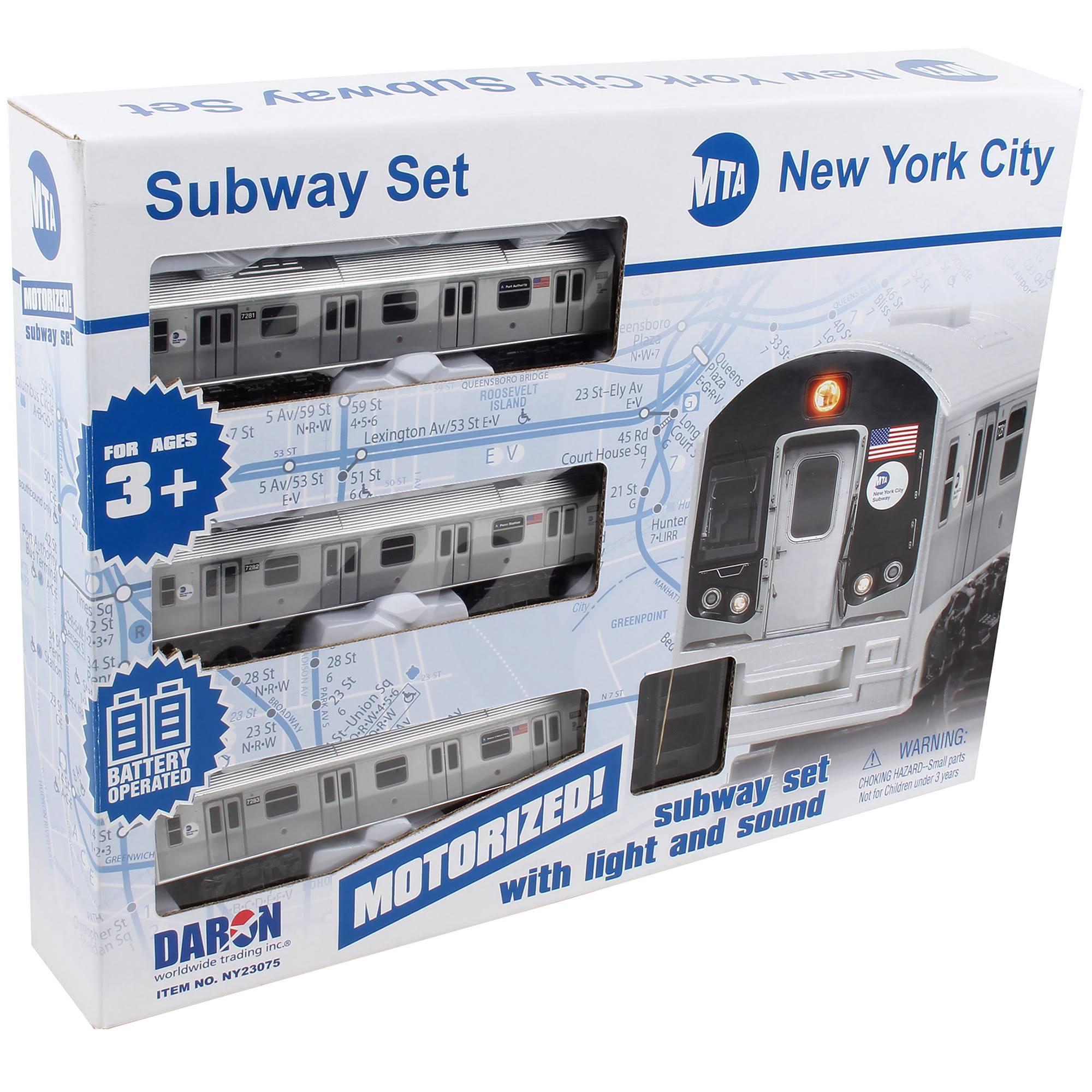 New York MTA New York City 3 Pc. Battery Operated Train Set With Track