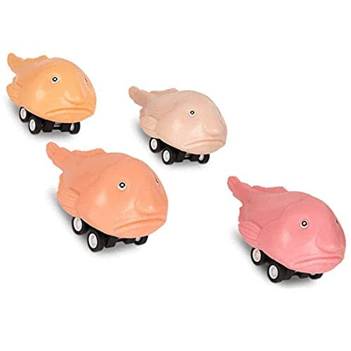 McPhee Accoutrements Archie Soft Vinyl Pull Back Racing Blobfish (4 Pa