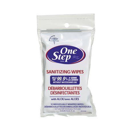 One Step Sanitizing Wipes - 12pk