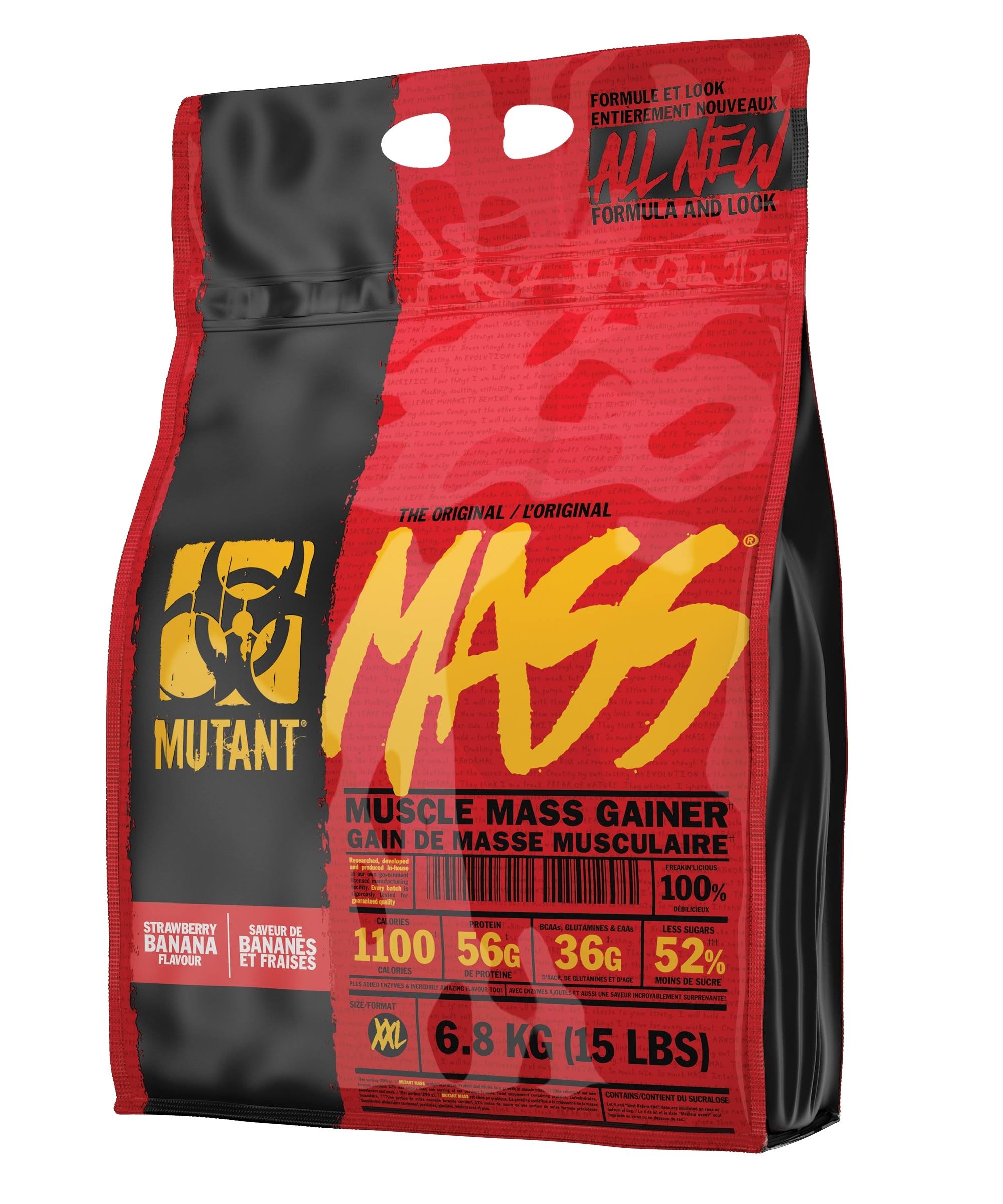 Mutant Mass Muscle Mass Gainer - Strawberry Banana