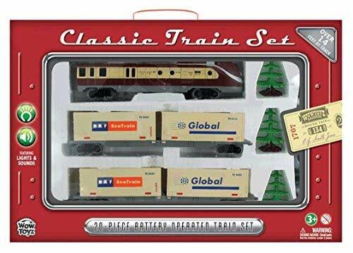 WowToyz Classic Train Set - Diesel Engine with Cargo Containers