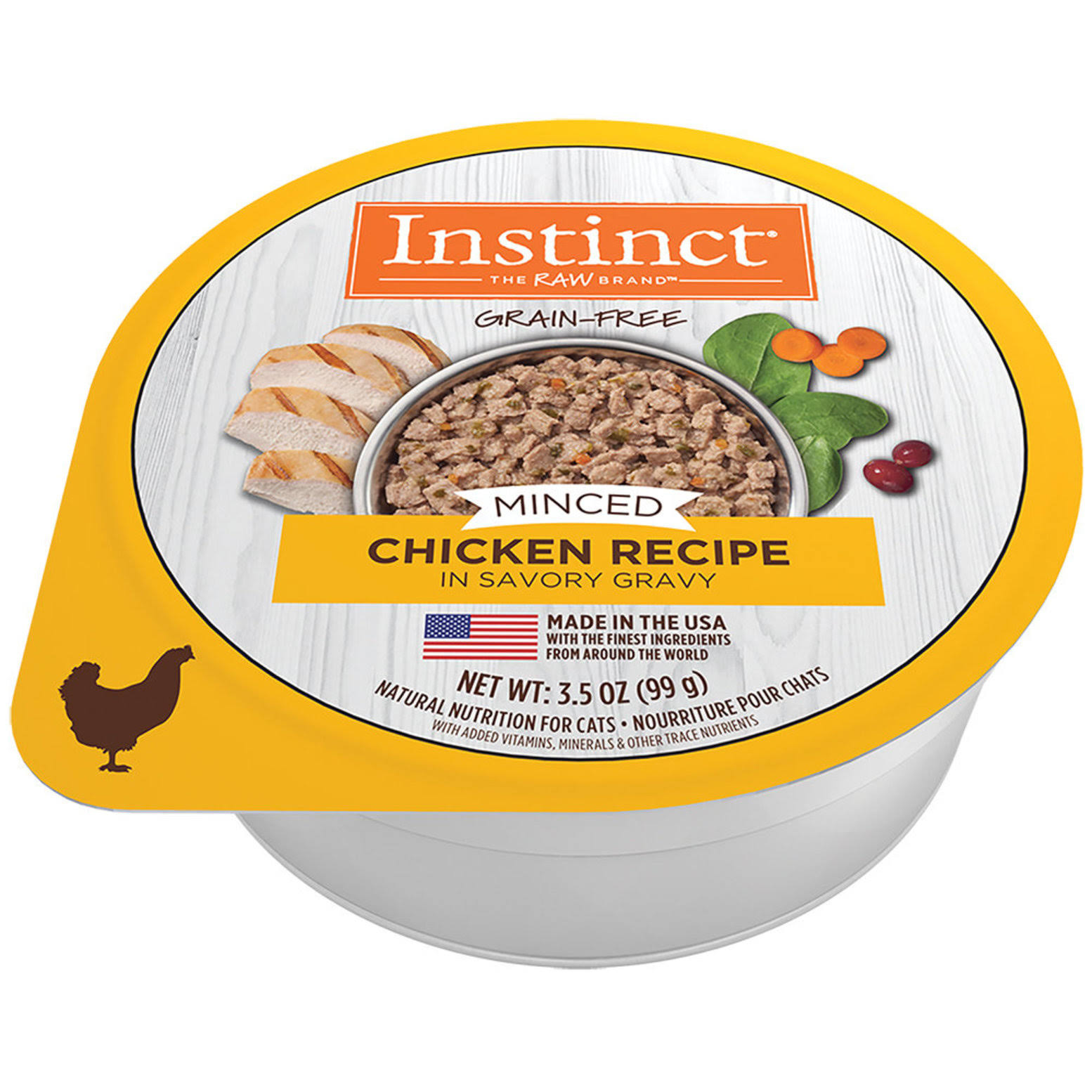 Instinct Chicken Minced Wet Cat Food Individual 99g