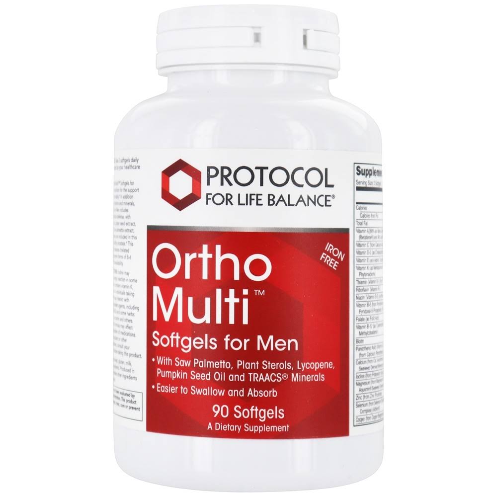Protocol For Life Balance Ortho Multi for Men 90 Softgels