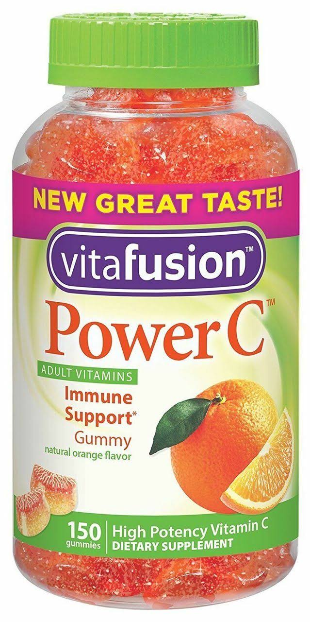 Vitafusion Power C Adult Vitamins Supplement - Natural Orange Flavor,150 Gummies
