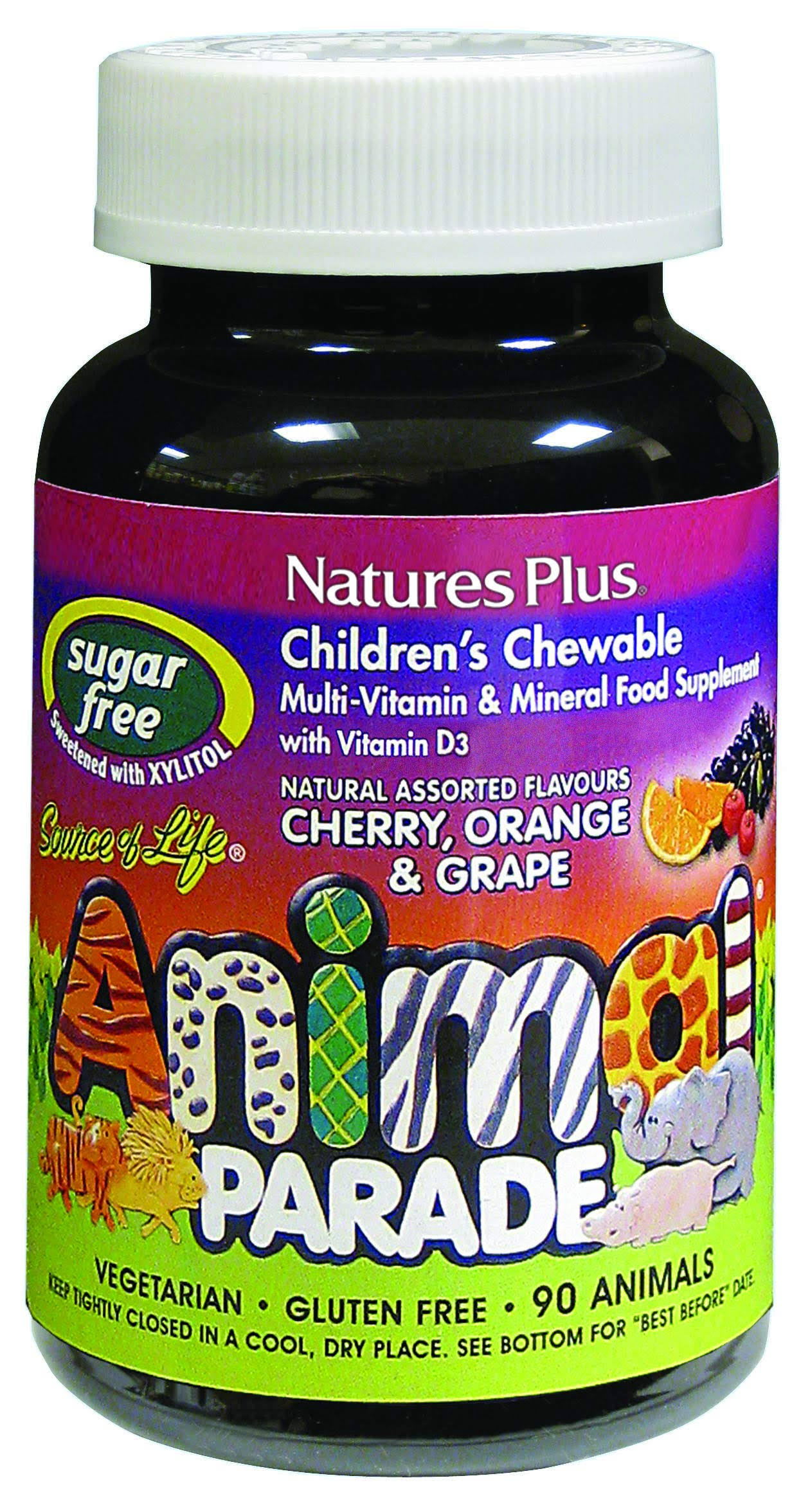 Nature's Plus - Source of Life Animal Parade Sugar-Free Assorted 90 Chewable