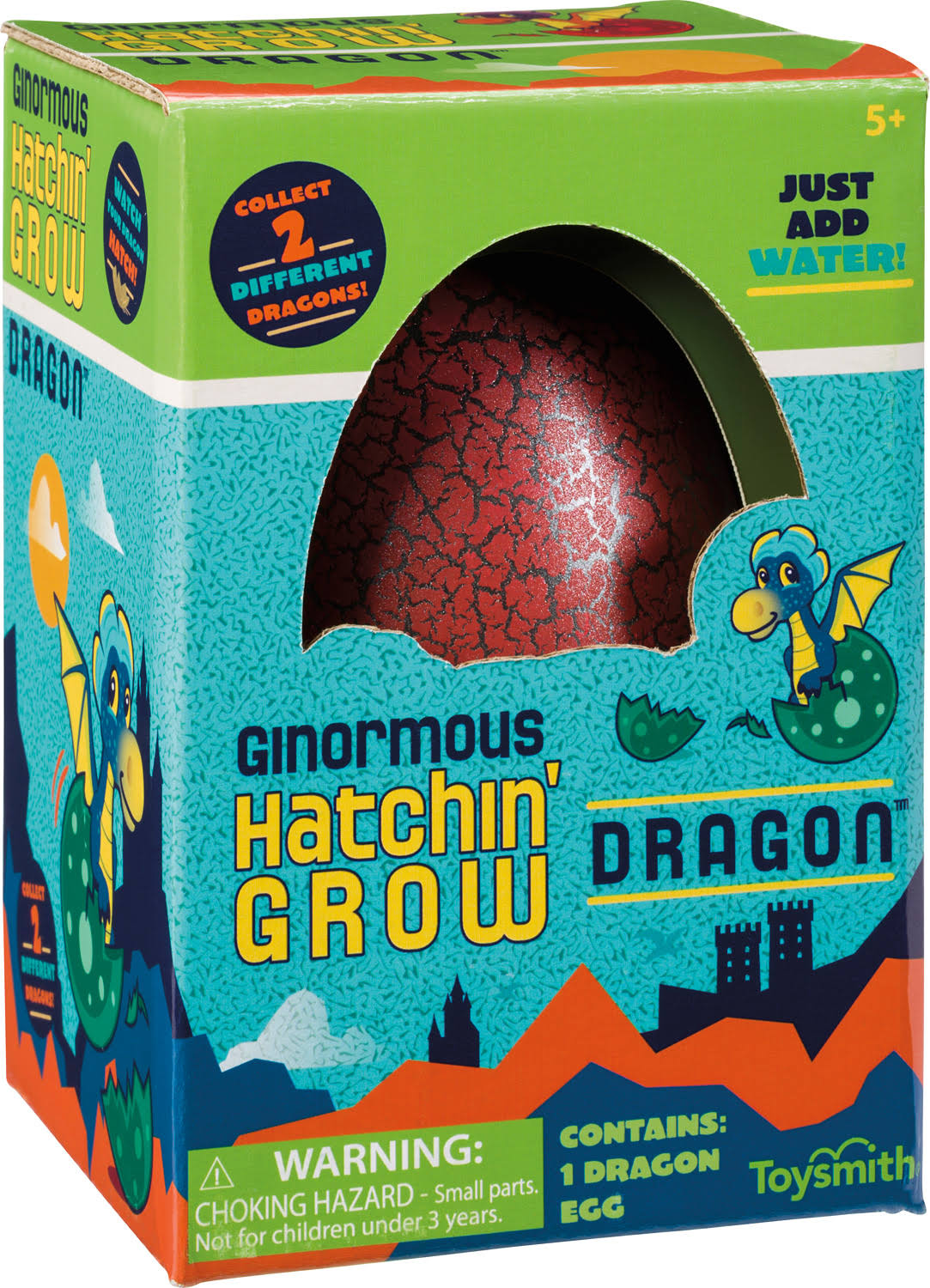 Toysmith Ginormous Hatchin Grow Dragon