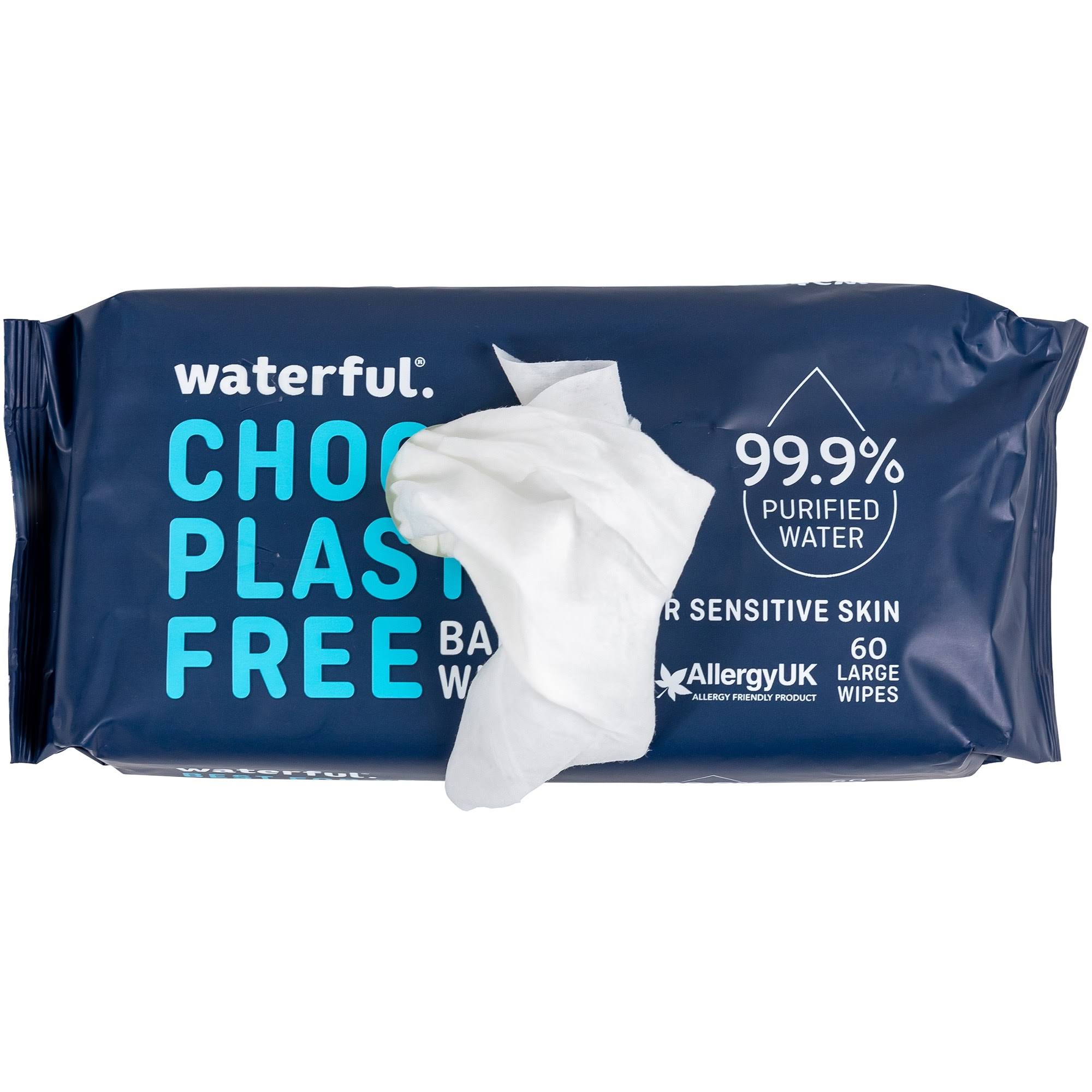 Waterful Plastic Free Baby Wipes 60s