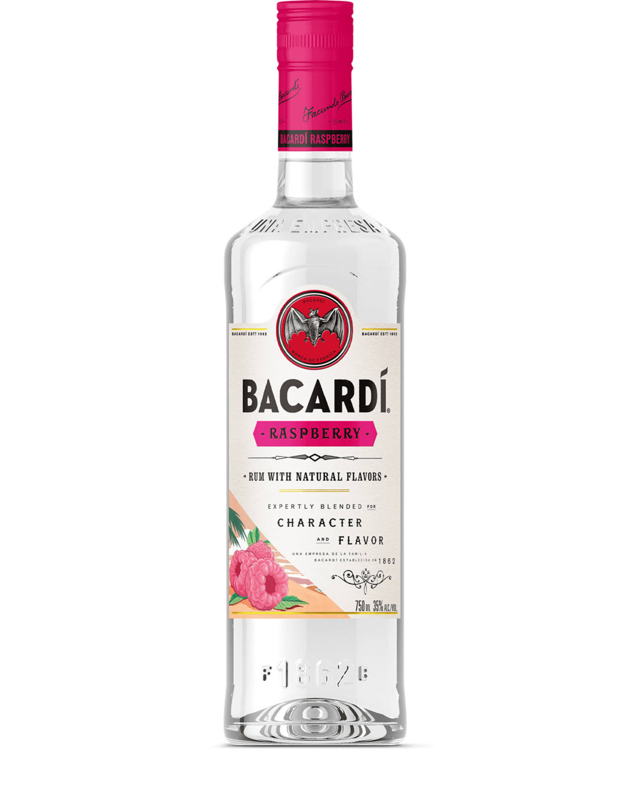 Bacardi Rum, Raspberry - 750 ml